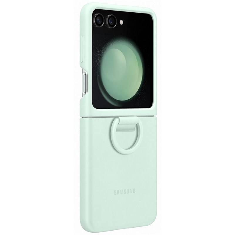 Kryt na mobil Samsung Galaxy Z Flip5 s držákem zelený