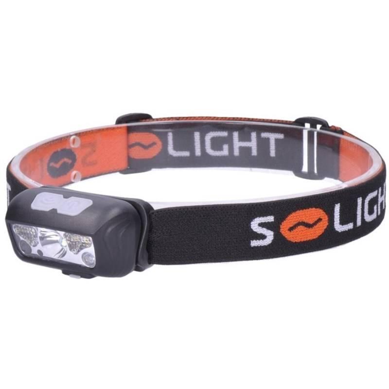 Čelovka Solight 150 100 lm, bílé a červené světlo, Li-ion, USB