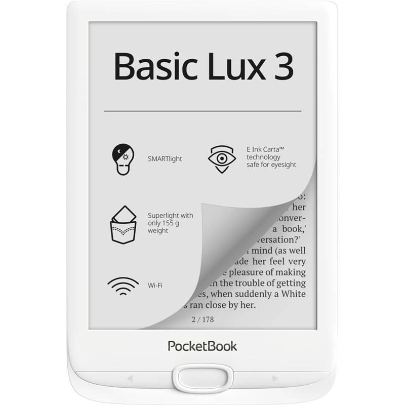 Čtečka e-knih Pocket Book 617 Basic Lux 3 bílá, Čtečka, e-knih, Pocket, Book, 617, Basic, Lux, 3, bílá