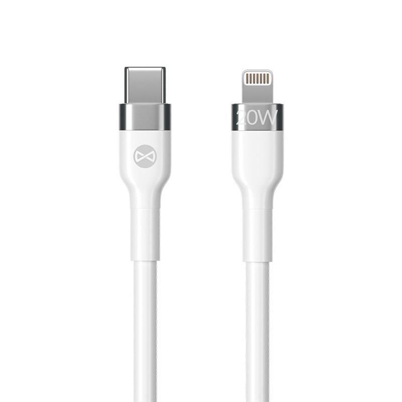 Kabel Forever Flexible USB-C Lightning, 20W, 1m bílý