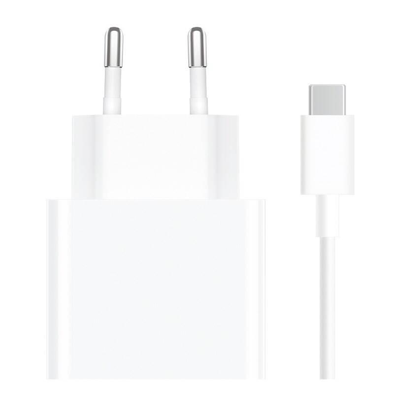 Nabíječka do sítě Xiaomi 33W Charging Combo 1x USB USB-C kabel 1m bílá