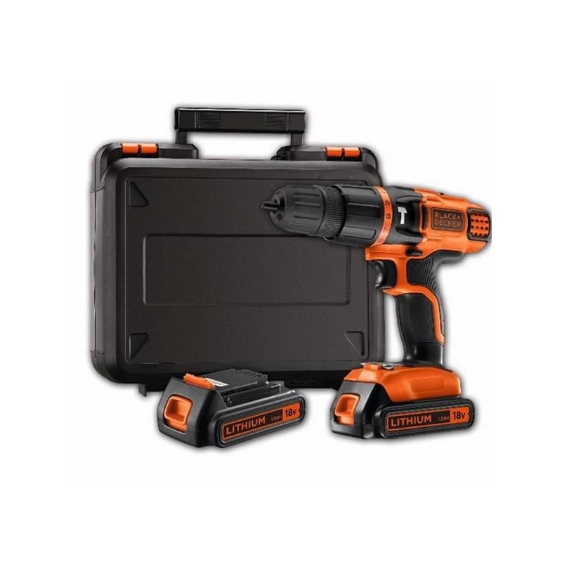 Aku vrtačka Black-Decker BDK188KB, 2 aku