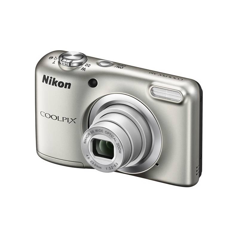 Digitální fotoaparát Nikon Coolpix A10 stříbrný, Digitální, fotoaparát, Nikon, Coolpix, A10, stříbrný