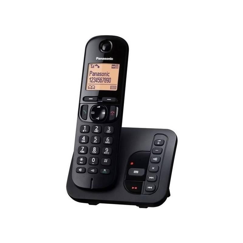 Domácí telefon Panasonic KX-TGC220FXB se záznamníkem černý, Domácí, telefon, Panasonic, KX-TGC220FXB, se, záznamníkem, černý