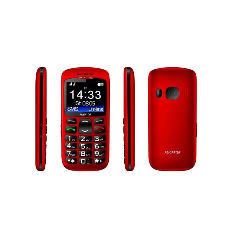 Mobilní telefon Aligator A670 Senior červený, Mobilní, telefon, Aligator, A670, Senior, červený
