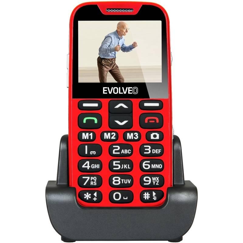 Mobilní telefon Evolveo EVOLVEO EasyPhone XD pro seniory červený, Mobilní, telefon, Evolveo, EVOLVEO, EasyPhone, XD, pro, seniory, červený
