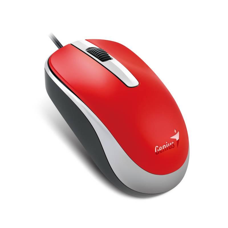 Myš Genius DX-120 červená, Myš, Genius, DX-120, červená