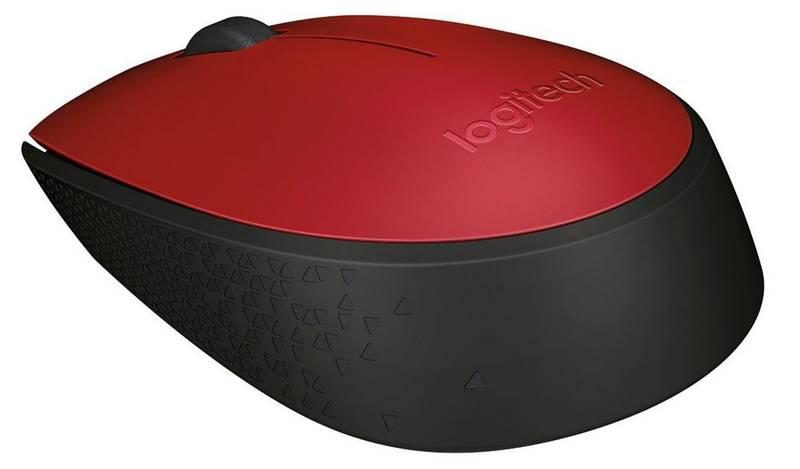 Myš Logitech Wireless Mouse M171 červená