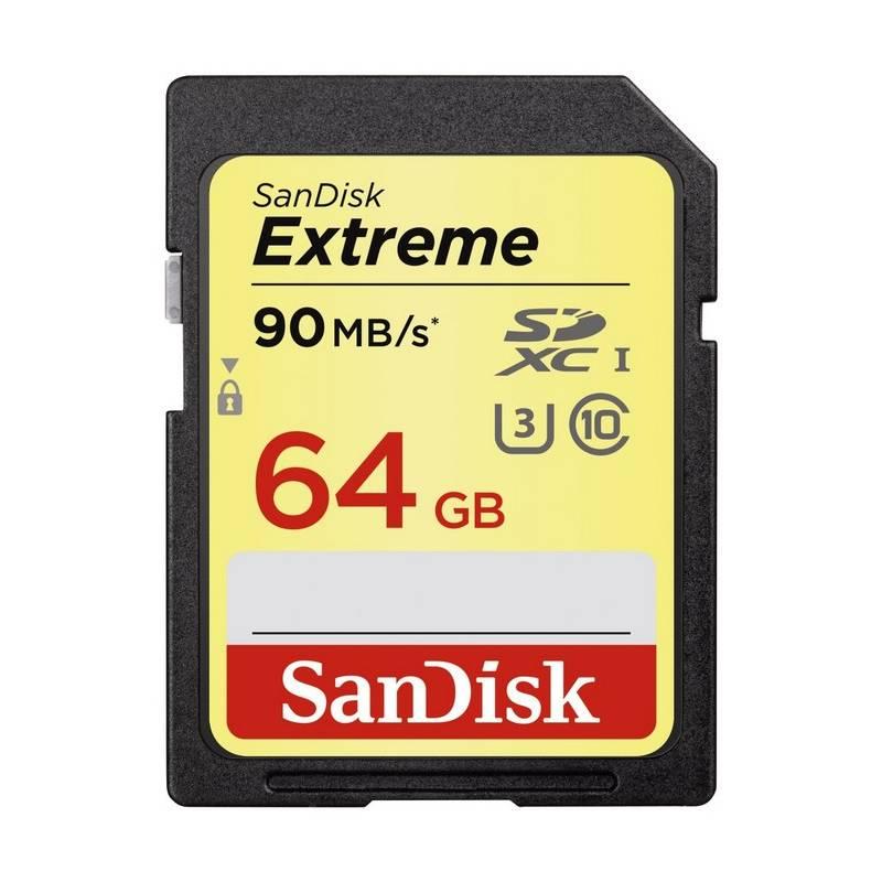 Paměťová karta Sandisk SDXC Extreme 64GB UHS-I U3