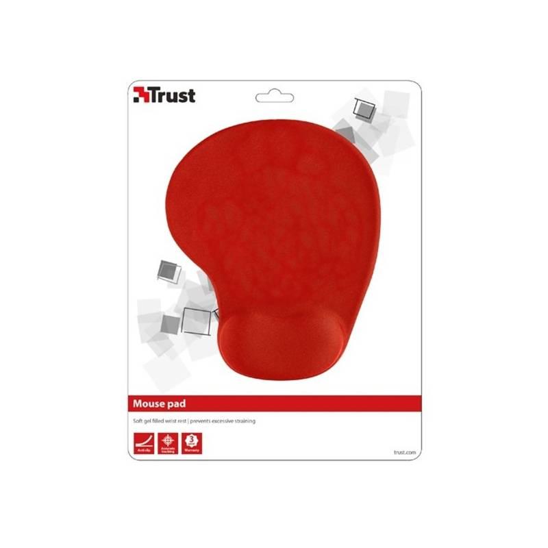 Podložka pod myš Trust BigFoot Gel Mouse Pad, 23 x 20 cm červená