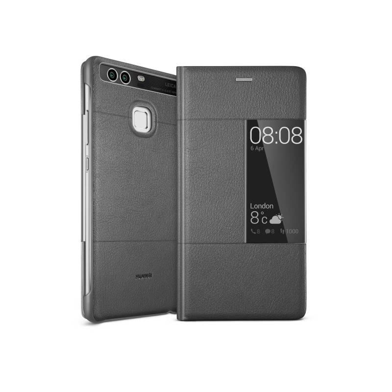 Pouzdro na mobil flipové Huawei Smart Cover pro P9 šedé