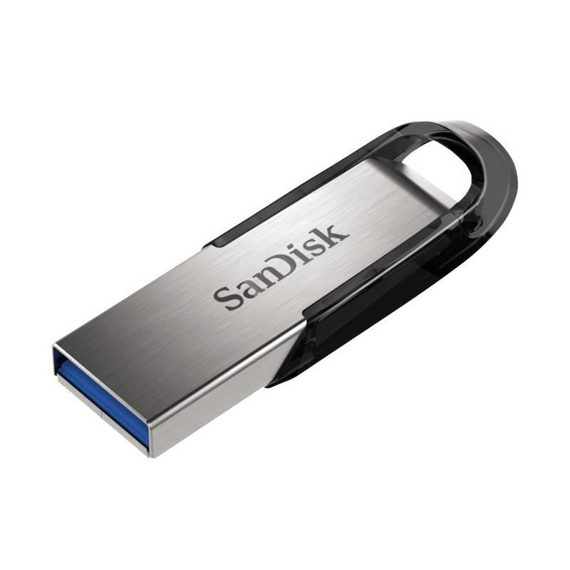 USB Flash Sandisk Ultra Flair 128GB černý stříbrný