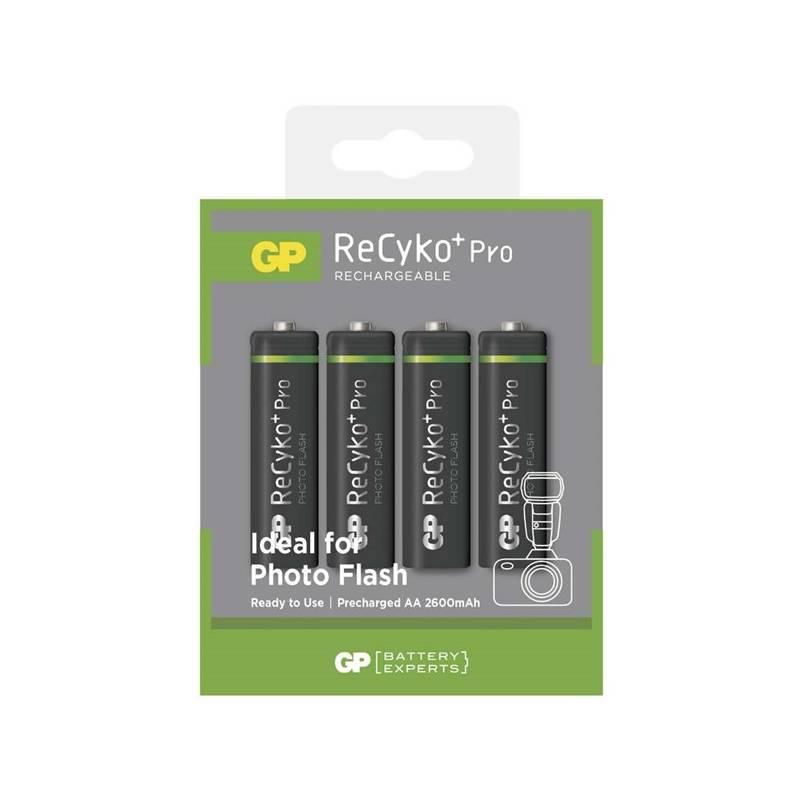 Baterie nabíjecí GP ReCyko Pro Photo & Flash AA, HR6, 2600mAh, Ni-MH, krabička 4ks, Baterie, nabíjecí, GP, ReCyko, Pro, Photo, &, Flash, AA, HR6, 2600mAh, Ni-MH, krabička, 4ks