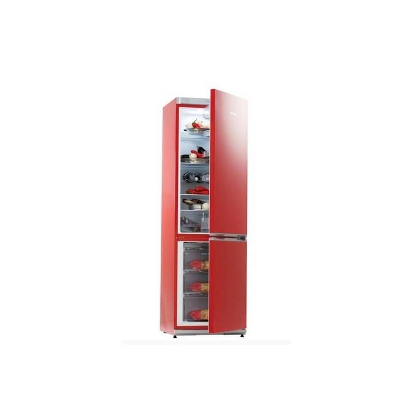 Chladnička s mrazničkou Snaige Ice Logic RF34SM S1RA21 červená
