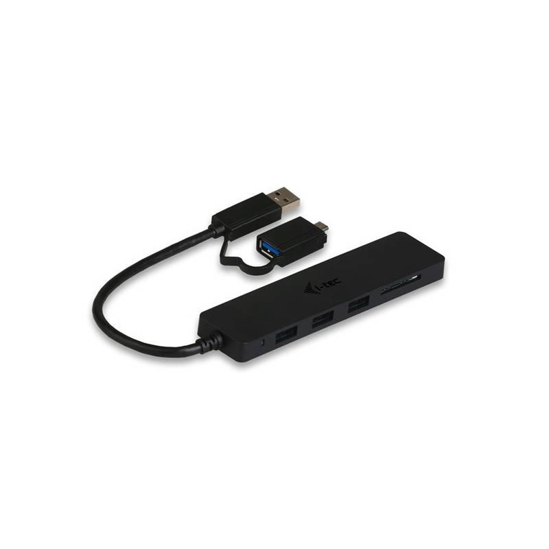 Čtečka paměťových karet i-tec USB 3.0 OTG černý, Čtečka, paměťových, karet, i-tec, USB, 3.0, OTG, černý