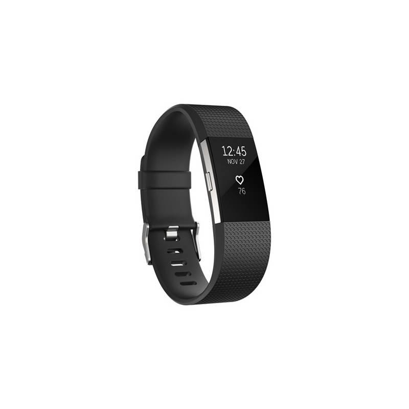 Fitness náramek Fitbit Charge 2 large - Black Silver