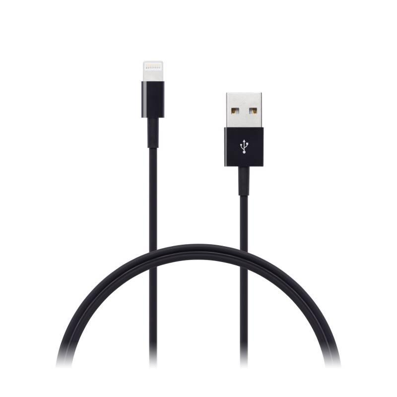 Kabel Connect IT Wirez USB Lightning, 2 m černý