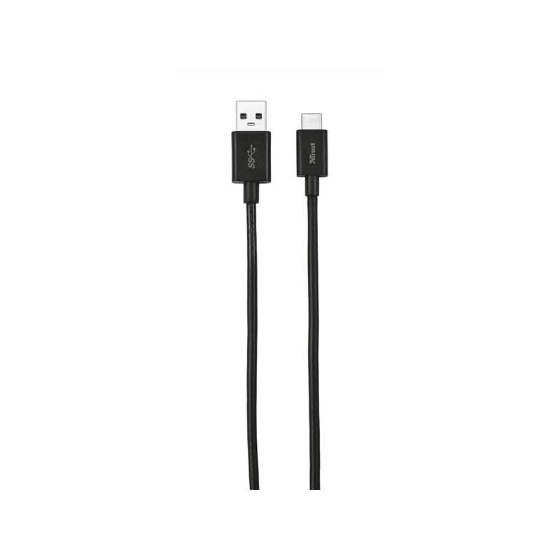 Kabel Trust USB 3.1 USB-C, 1m černý, Kabel, Trust, USB, 3.1, USB-C, 1m, černý