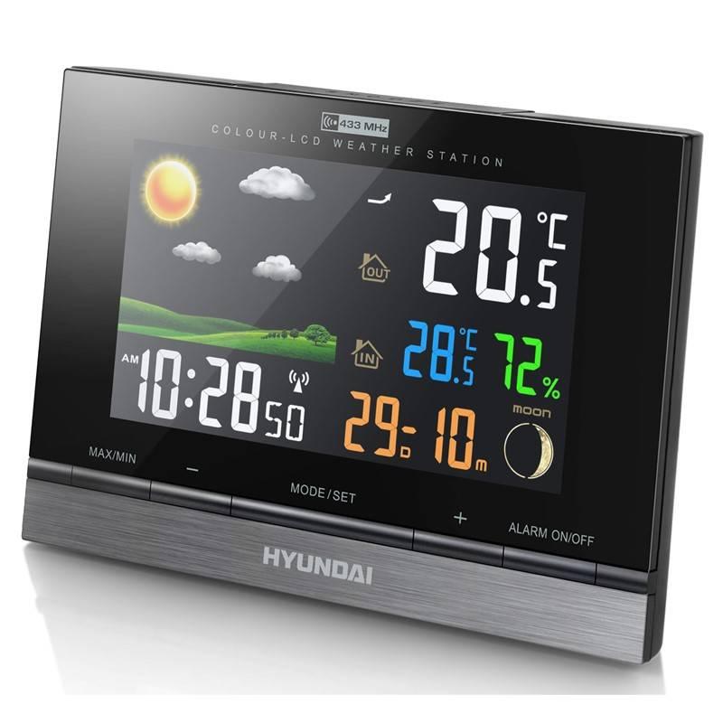 Meteorologická stanice Hyundai WS 2303 černá, Meteorologická, stanice, Hyundai, WS, 2303, černá