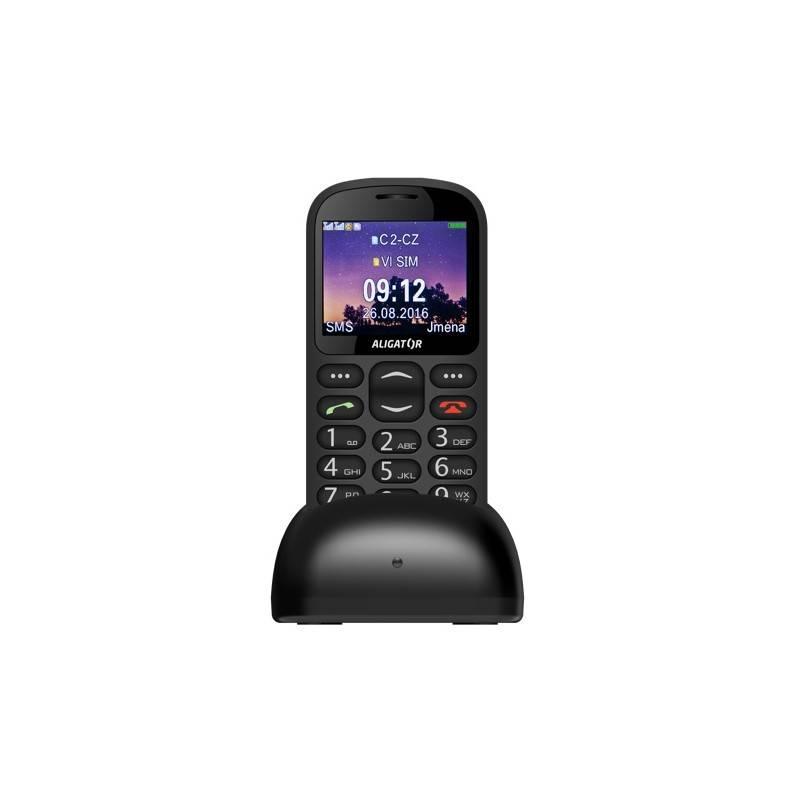 Mobilní telefon Aligator A880 GPS Senior černý, Mobilní, telefon, Aligator, A880, GPS, Senior, černý