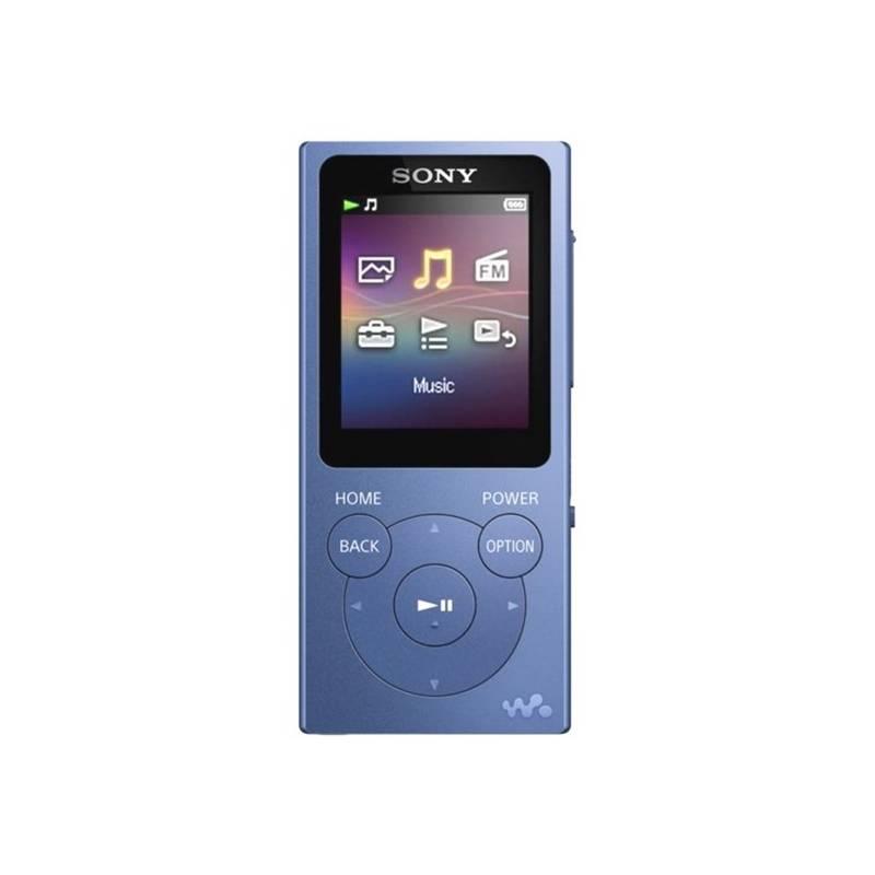 MP3 přehrávač Sony NWE393 modrý