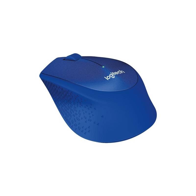 Myš Logitech Wireless Mouse M330 Silent Plus modrá
