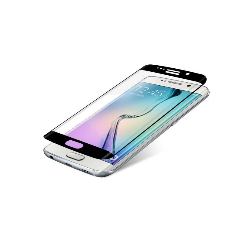 Ochranné sklo InvisibleSHIELD Glass Contour pro Samsung Galaxy S6 Edge - černý rám průhledné