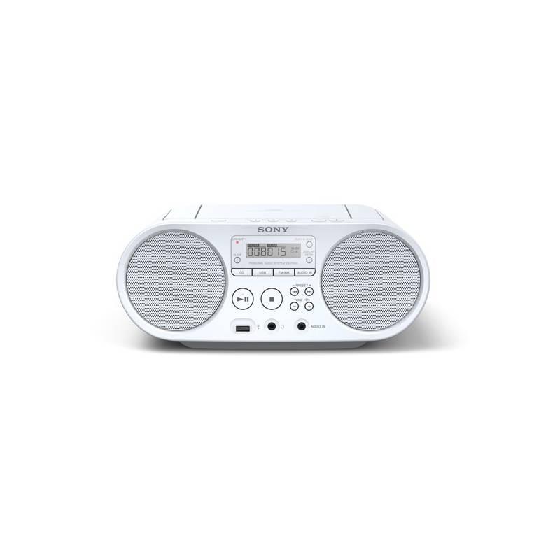 Radiopřijímač s CD Sony ZS-PS50W bílý, Radiopřijímač, s, CD, Sony, ZS-PS50W, bílý