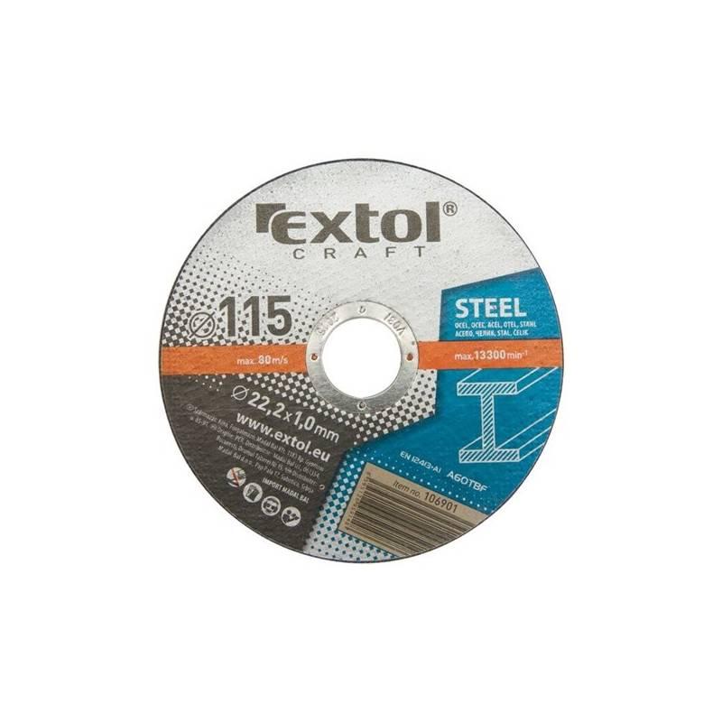 Řezný kotouč EXTOL Craft na kov, 5ks, 115x1,0x22,2mm