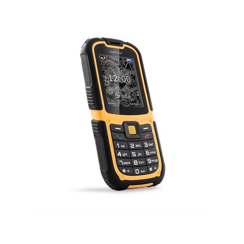 Mobilní telefon myPhone HAMMER 2 Dual SIM černý oranžový