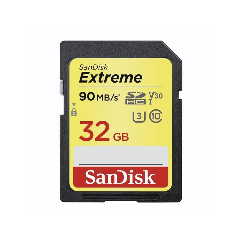 Paměťová karta Sandisk SDHC Extreme 32GB UHS-I U3 černá
