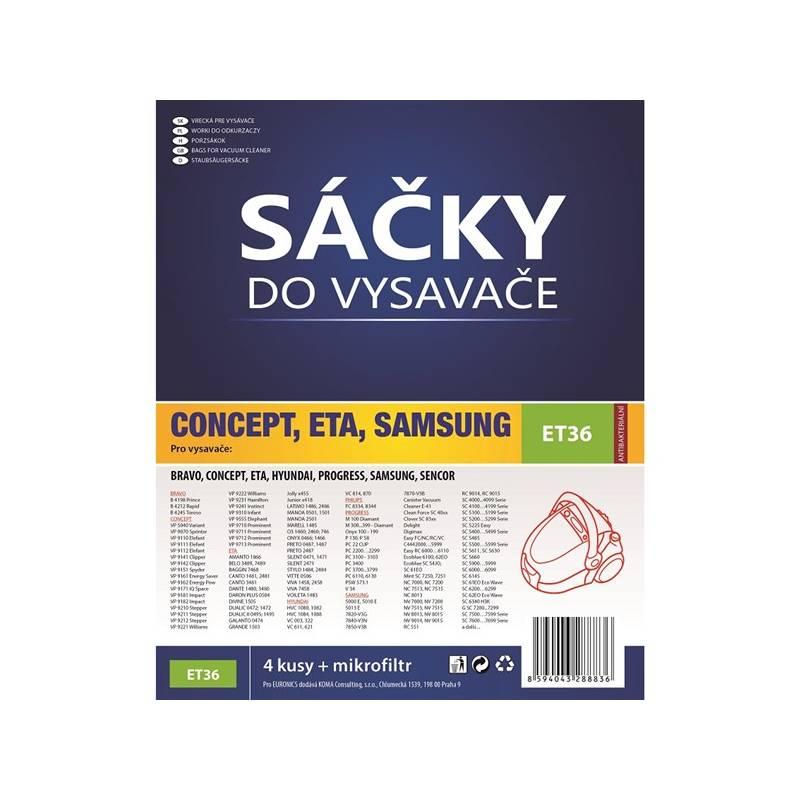 Sáčky do vysavače Koma ET36, Sáčky, do, vysavače, Koma, ET36