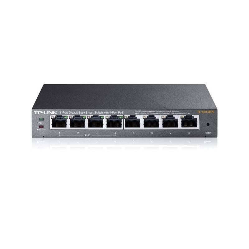 Switch TP-Link TL-SG108PE černý, Switch, TP-Link, TL-SG108PE, černý