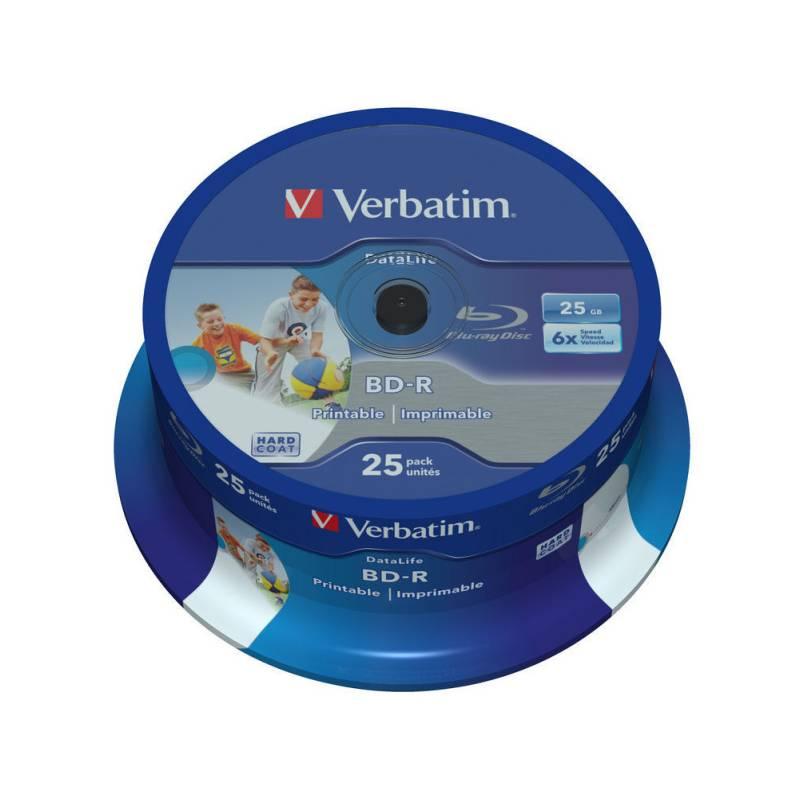 Disk Verbatim BD-R SL 25GB, 6x, 25-cake, Disk, Verbatim, BD-R, SL, 25GB, 6x, 25-cake