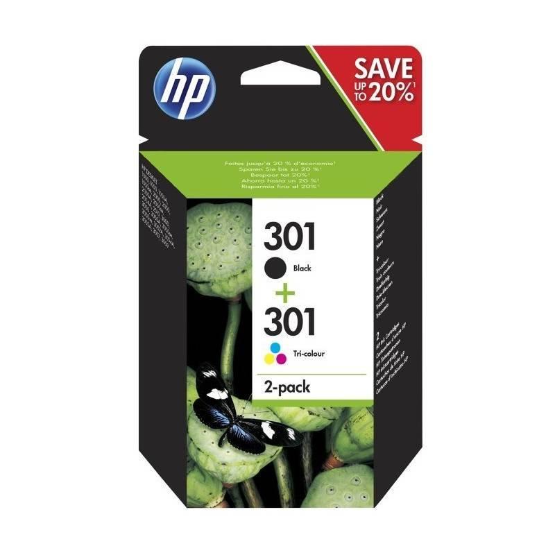 Inkoustová náplň HP 301 - multipack