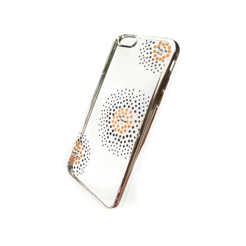 Kryt na mobil Beeyo Flower Dots pro Apple iPhone 6 6s stříbrný