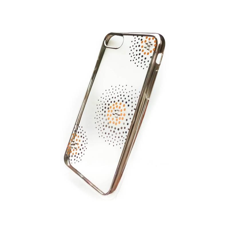 Kryt na mobil Beeyo Flower Dots pro Apple iPhone 8 7 stříbrný