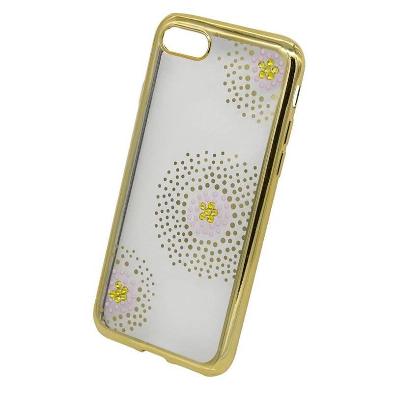 Kryt na mobil Beeyo Flower Dots pro Apple iPhone 8 7 zlatý