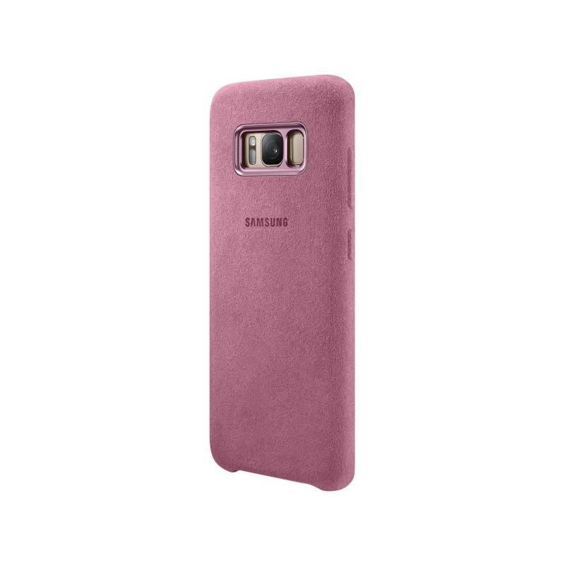 Kryt na mobil Samsung Alcantara pro Galaxy S8 růžový