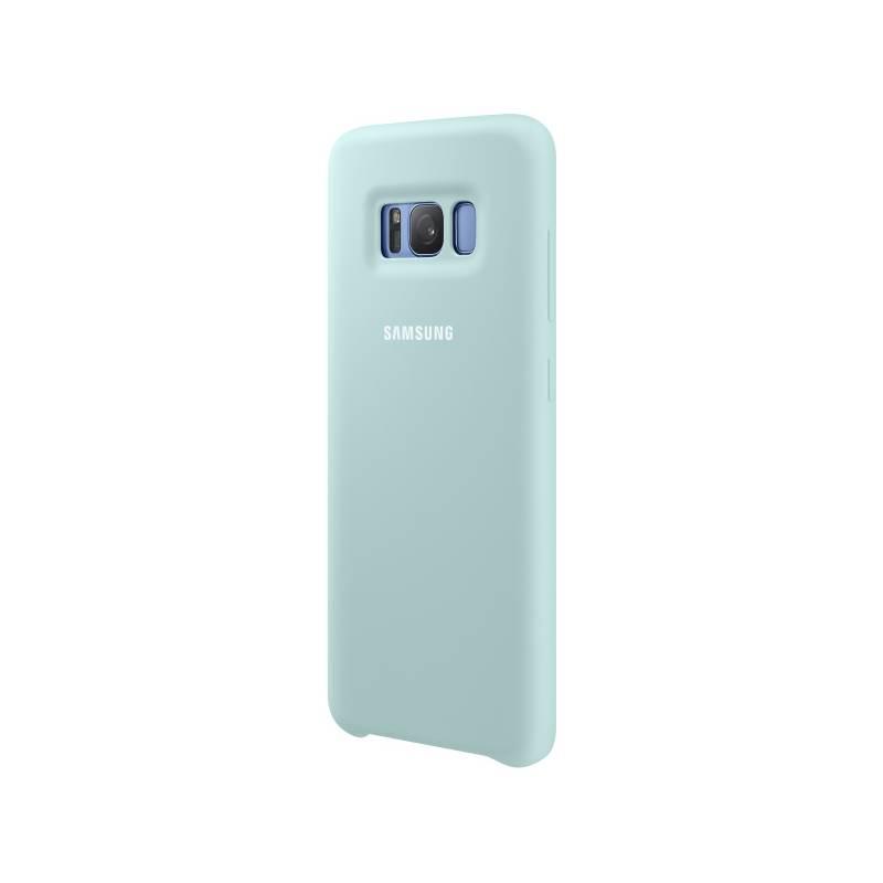 Kryt na mobil Samsung Silicon Cover pro Galaxy S8 modrý