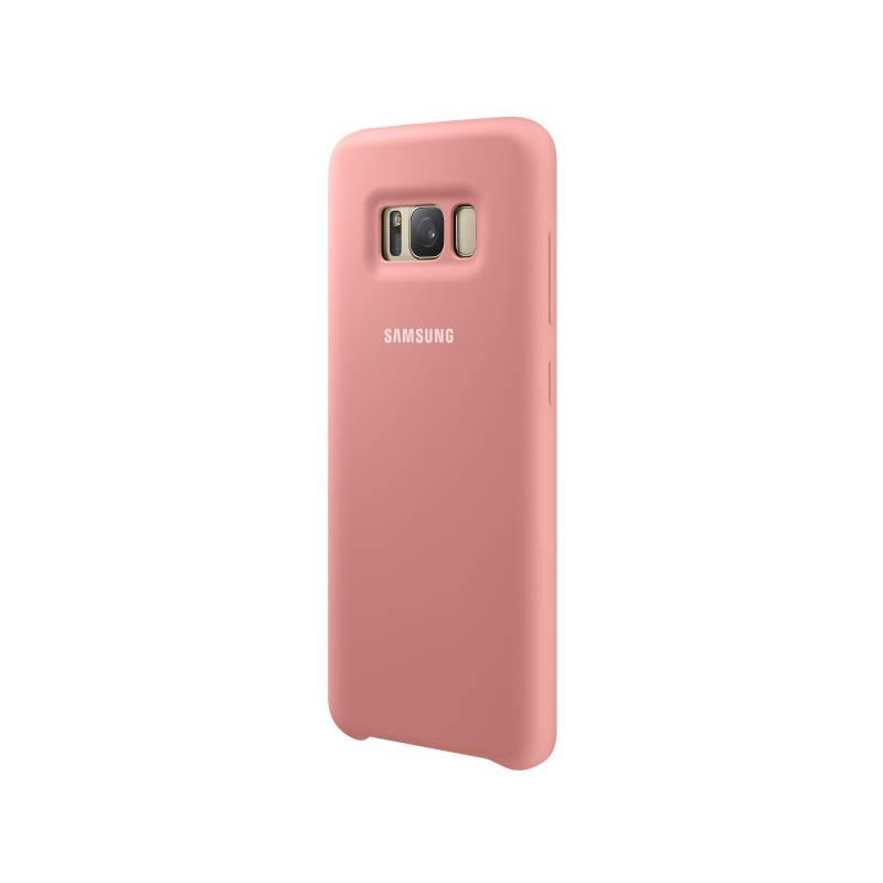Kryt na mobil Samsung Silicon Cover pro Galaxy S8 růžový