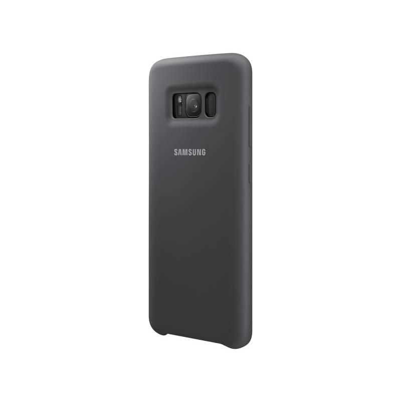 Kryt na mobil Samsung Silicon Cover pro Galaxy S8 šedý