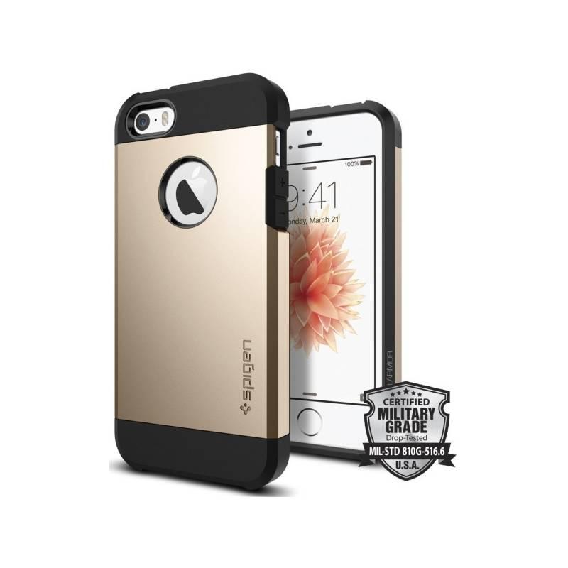 Kryt na mobil Spigen Tough Armor Apple iPhone 5 5s SE - champagne gold