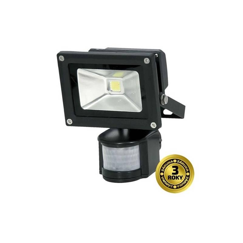 LED reflektor Solight 10W, studená bílá, 700lm, se senzorem černý, LED, reflektor, Solight, 10W, studená, bílá, 700lm, se, senzorem, černý