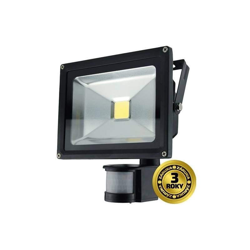 LED reflektor Solight 20W, studená bílá, 1600lm, se senzorem černý, LED, reflektor, Solight, 20W, studená, bílá, 1600lm, se, senzorem, černý