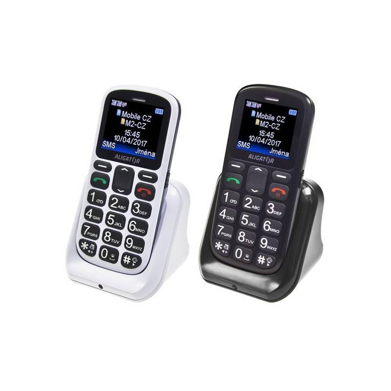 Mobilní telefon Aligator A321 Senior Dual SIM bílý, Mobilní, telefon, Aligator, A321, Senior, Dual, SIM, bílý