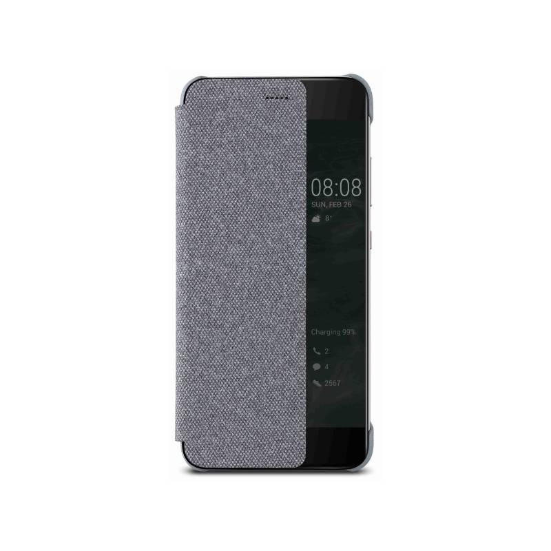 Pouzdro na mobil flipové Huawei Smart View pro P10 - světle šedé