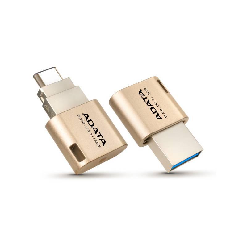USB Flash ADATA UC350 32GB OTG USB-C USB 3.1 zlatý