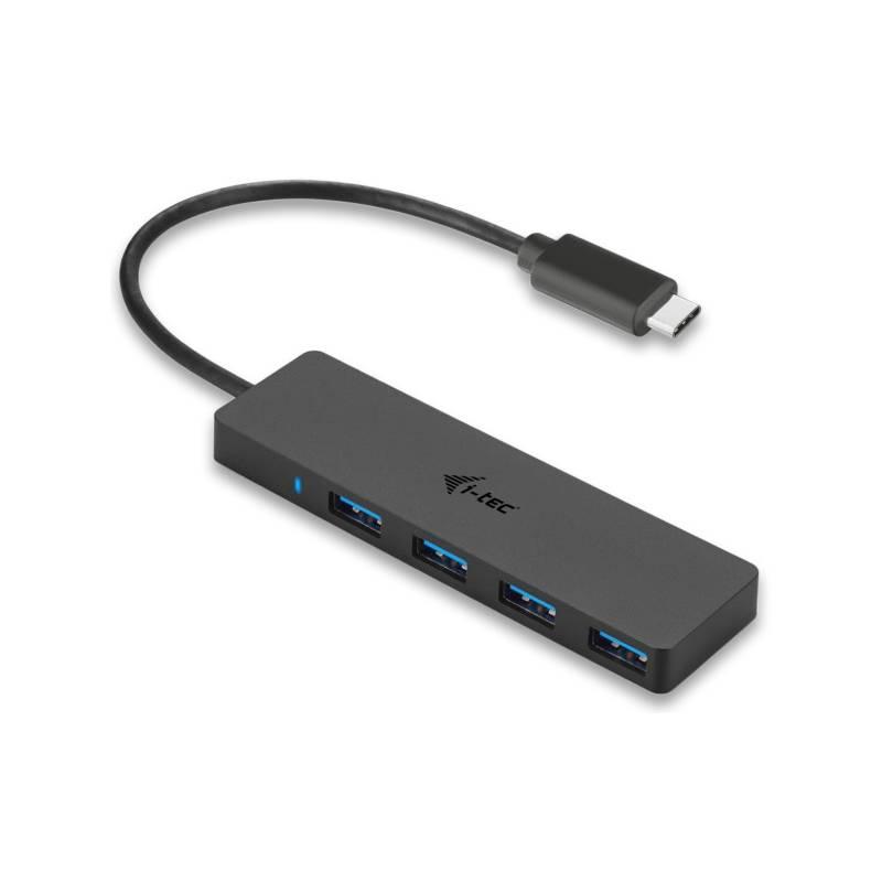USB Hub i-tec USB-C 4x USB 3.0 černý