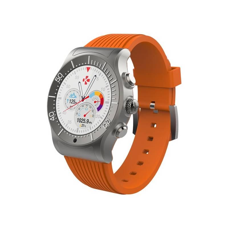 Chytré hodinky MyKronoz ZeSport oranžové titanium